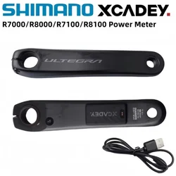 Shimano 105 R7000 ULTEGRA R8000 11S R7100 R8100 12S Right Crank With XCADEY X-POWER METER 170MM Crank GPS ANT Bluetooth