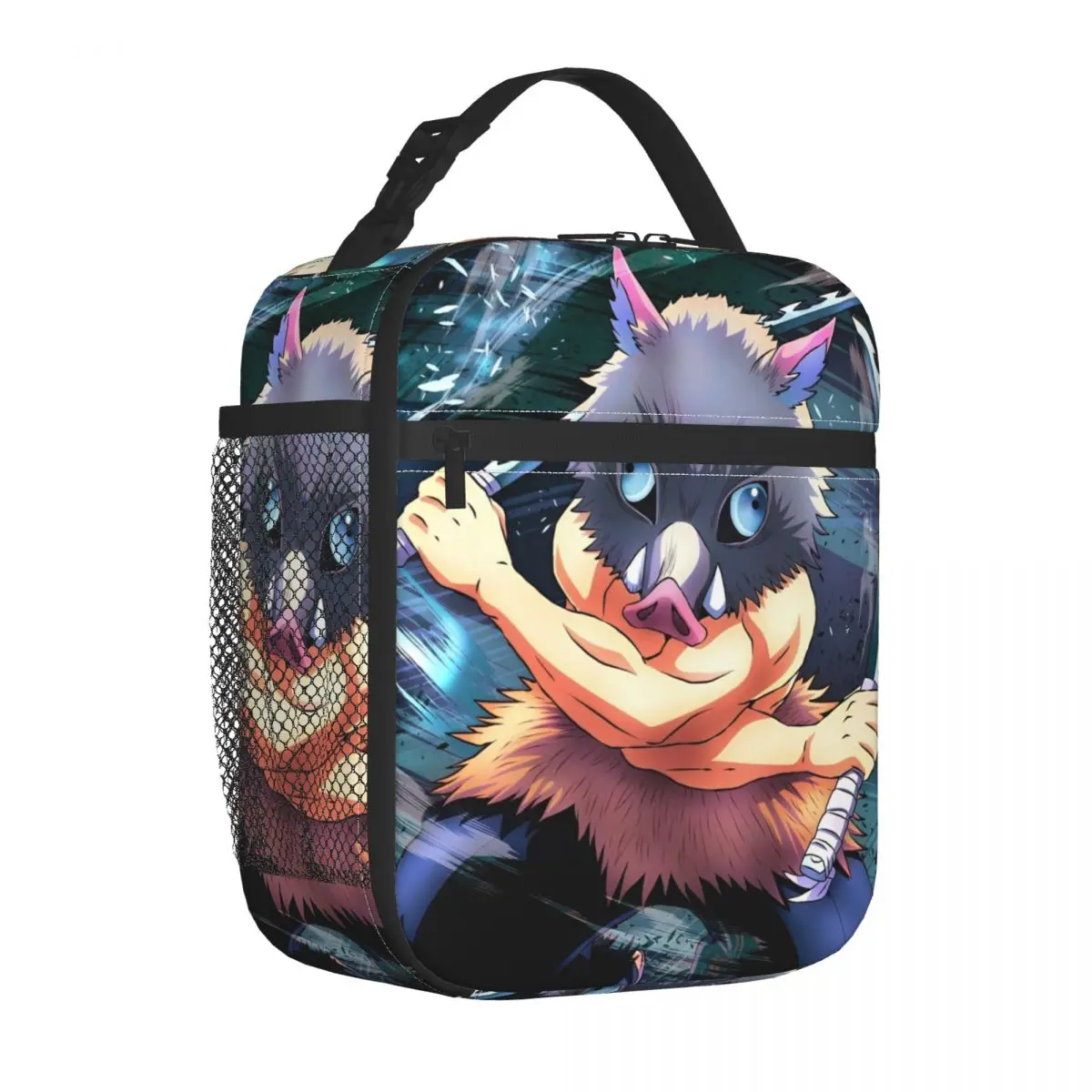 

Sword Maniac Inosuke Insulated Lunch Bag Thermal Bag Meal Container Anime Demon Slayer Leakproof Tote Lunch Box Bento Pouch