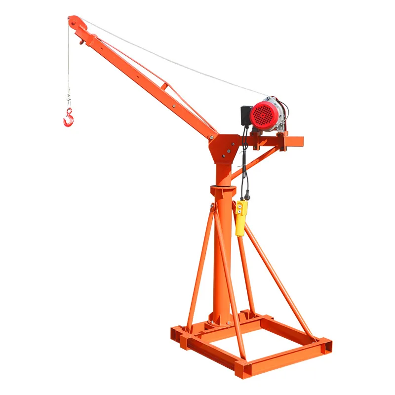 

220V household folding telescopic hoisting material hoisting grain hoisting brick hoist lifting building decoration small feedin