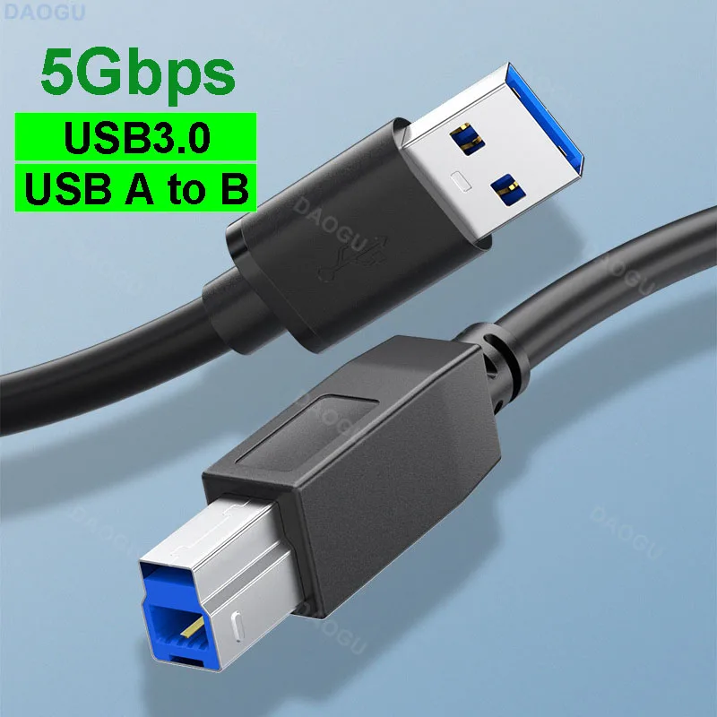 

Type 3.0 USB A to B Cable 5m 3m 2m 3 m Scanner Printer Cable 5m 3m 2m 1m for PC Laptop Canon Epson HP ZJiang Label Printer Cord