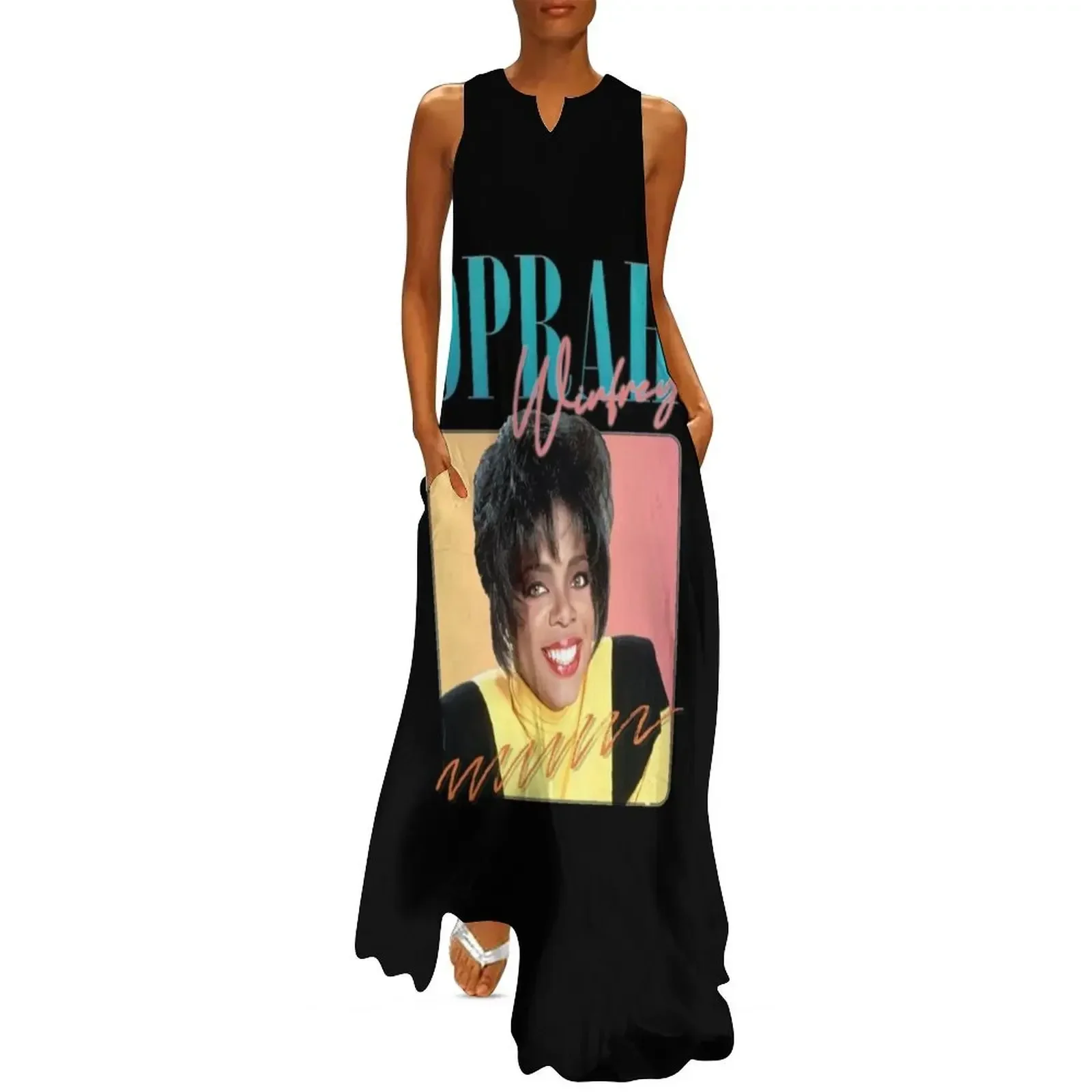 

Oprah Winfrey 90s Aesthetic Long Dress summer outfits for women 2025 dress for women dress dresses