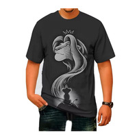Disney Lion King Men's T-shirt Boys Cartoon Tee Youngla Short Sleeve Man Graphic Clothes Casual Top T-shirts Y2K Oversize Tshirt