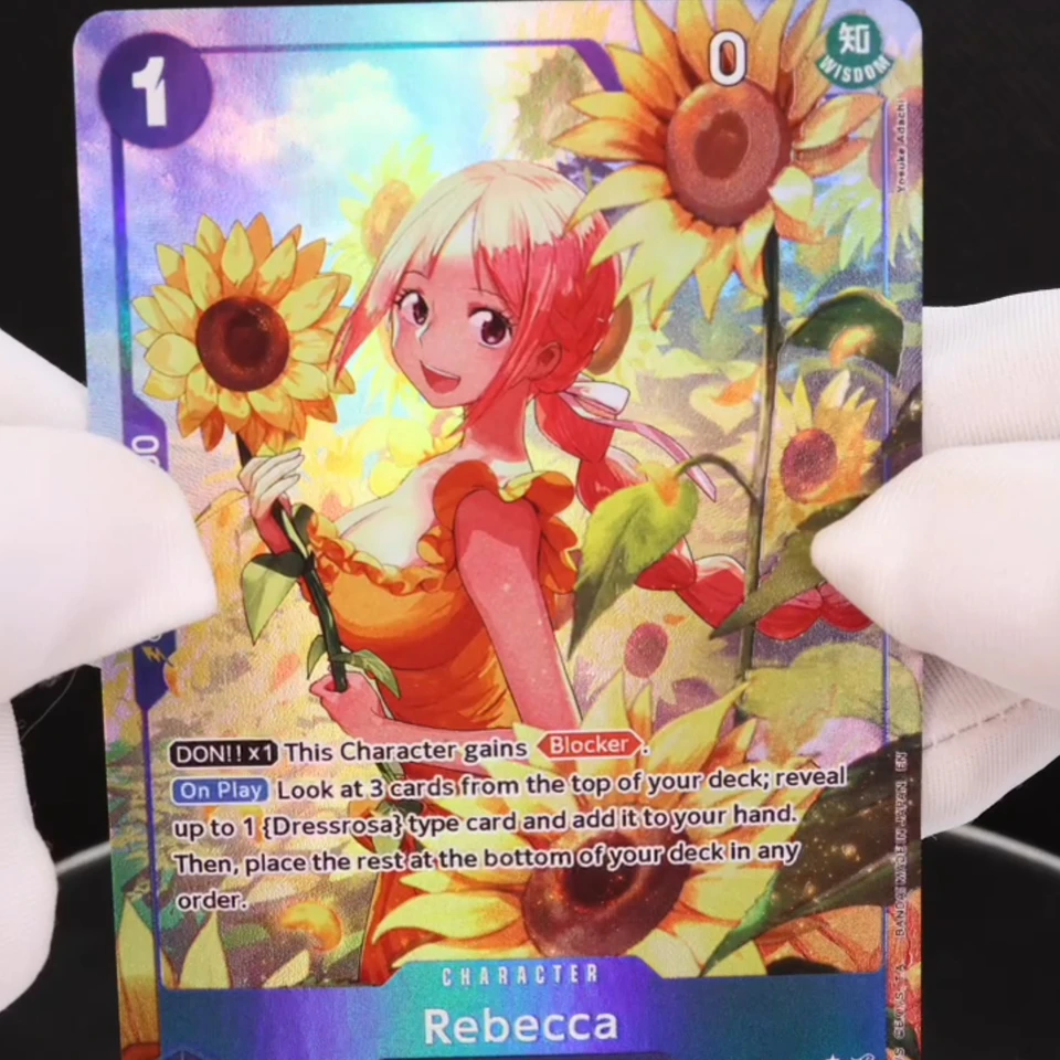 4枚セット OP15-053-レベッカ ワンピース TCG OPCG 1枚入り ブルー