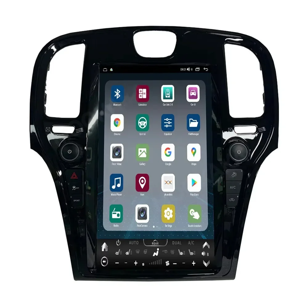 13.6 inch 8+256G For Chrysler 300C 2011-2020 Android 13.0 Vertical Screen GPS Navi Car Multimedia Radio Player Head Unit carplay
