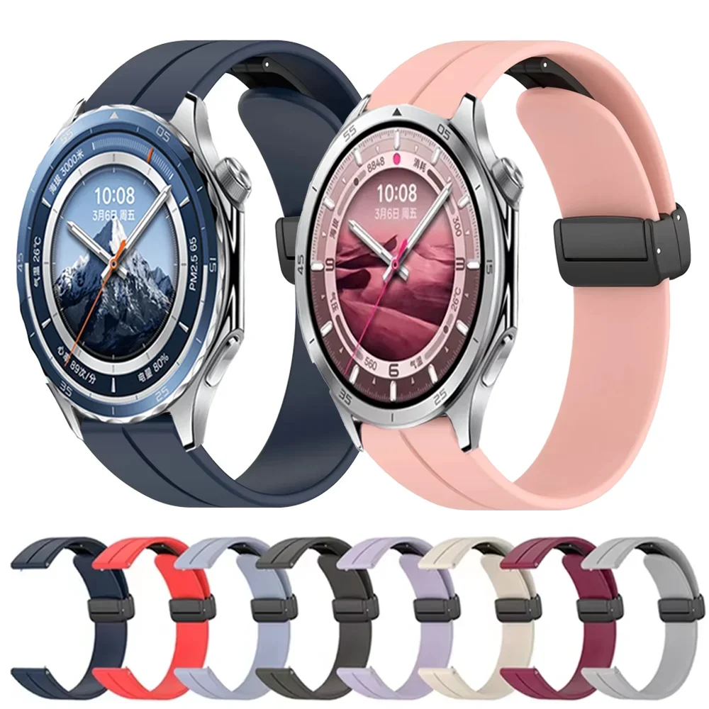 20mm 22mm Sports Silicone Strap for For OPPO Watch X2 X 4 Pro Magnetic Bracelet Wristband OnePlus Watch 3 2 2R OnePlus 46mm Band
