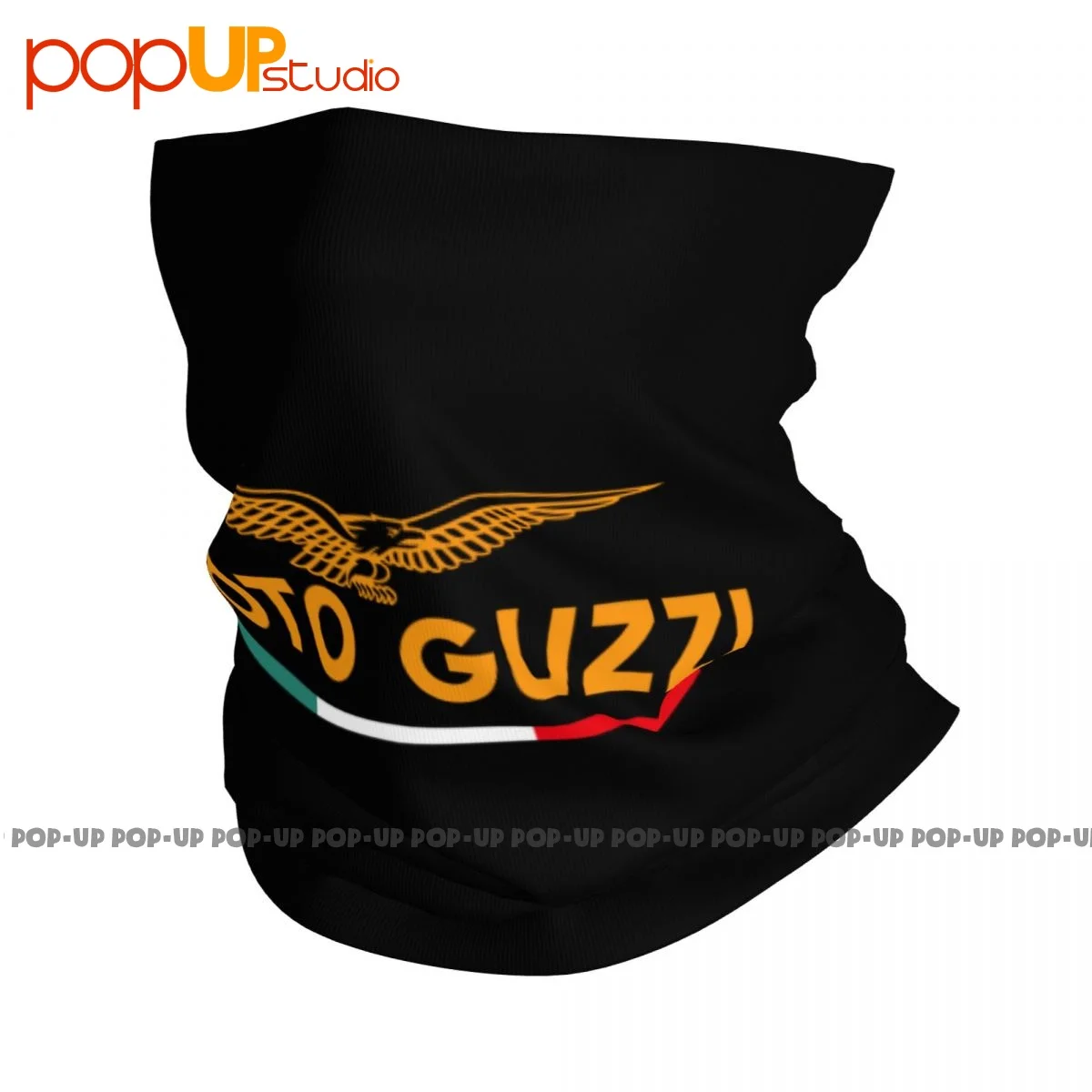 Moto Guzzi Eagle Logo Adhesive Emblem Neck Gaiter Bandana Scarf Face Mask