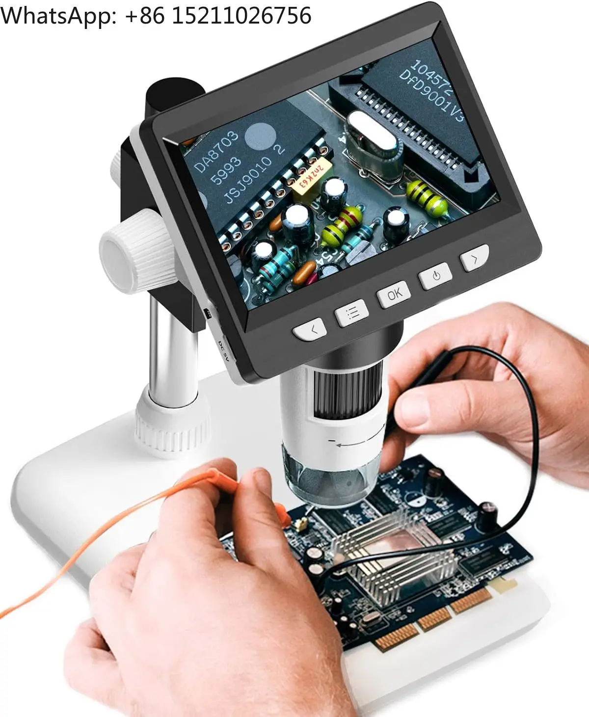 

High Quality 1000x Digital Microscope with 4.3-Inch LCD Display 1080P HD Imaging 1000x Electron Microscope