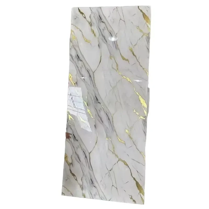 2026 hot PVC UV Marble Wall Panels Modern Marble PVC Board Waterproof and Fireproof UV Wall Panel for Wall Decoration  7.15