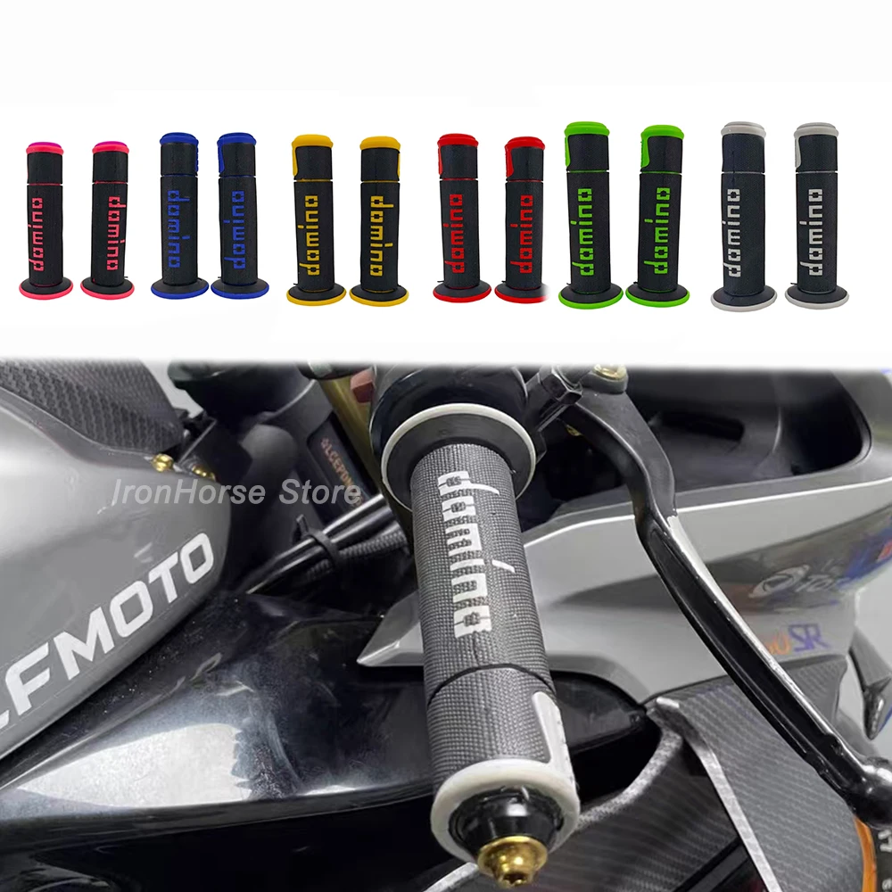 Universal Motorcycle Accessories Handlebar Grips, 7/8inch, Shock-Absorbing & Anti-Slip, Relieves Hand Pressure