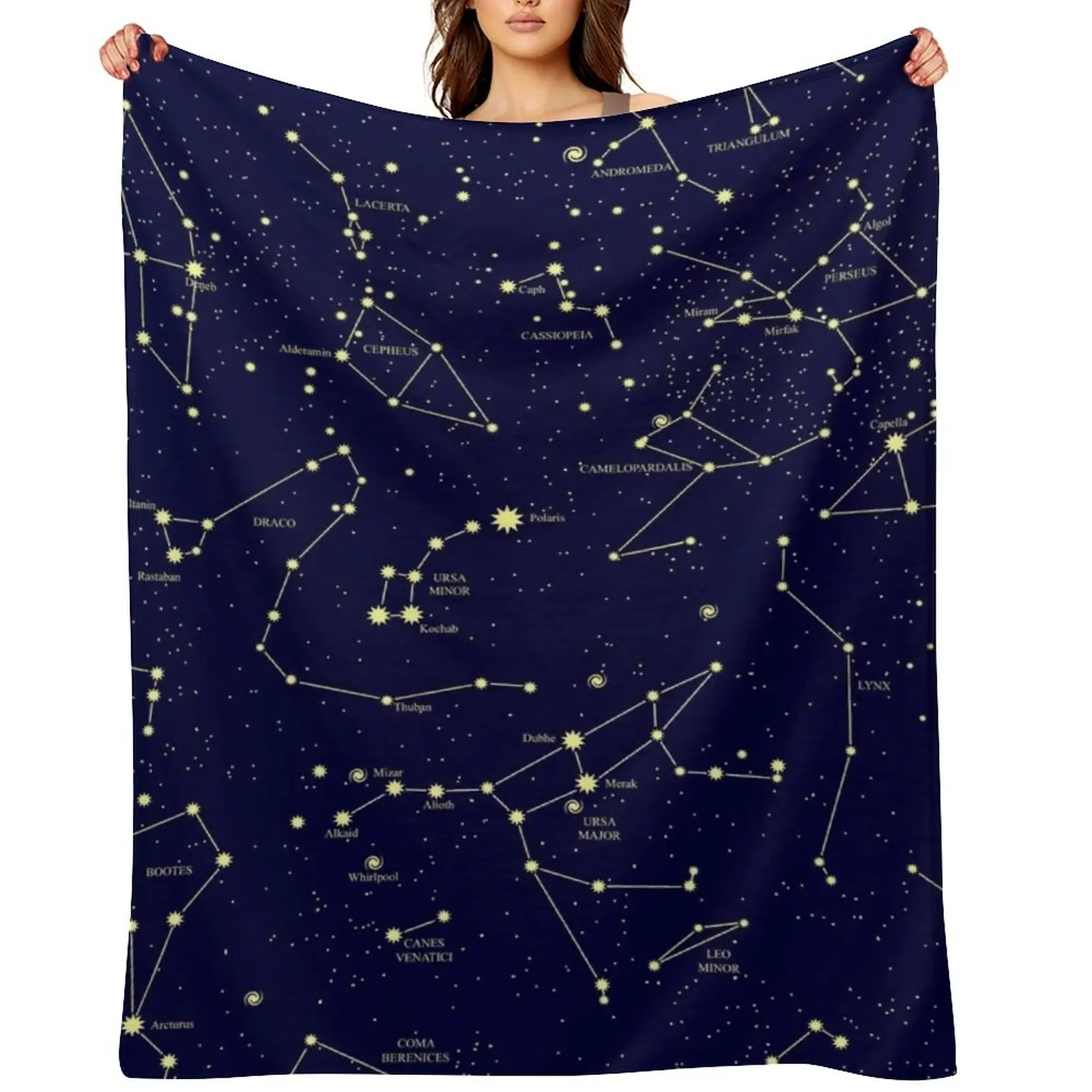 

Constellation Astronomy Star Map Night Sky Throw Blanket Beautifuls Large cosplay anime Plaid on the sofa Blankets