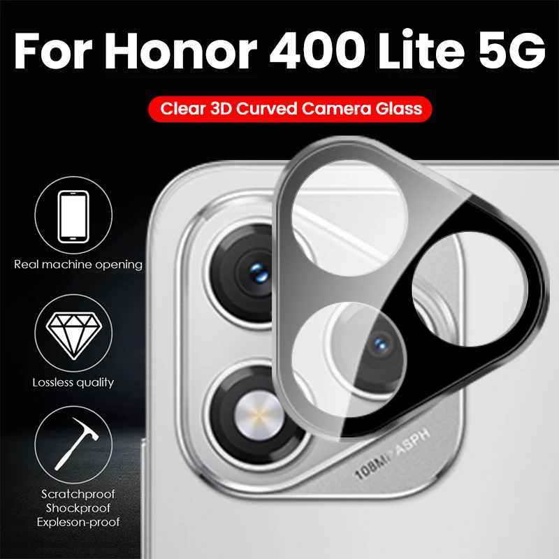 Honor400Lite 3D Tempered Glass Rear Lens Film For Honor 400 Lite 5G Curved Back Xyun Camera Protector Cap Honar Honer Lite Light