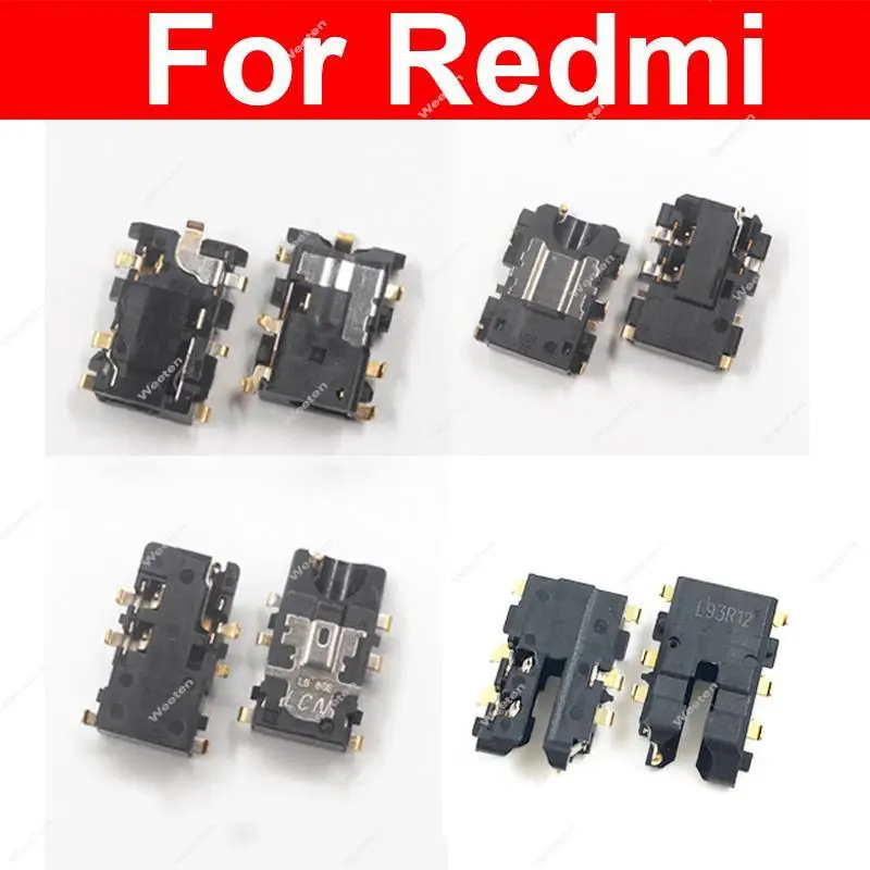 Earphone Jack For Xiaomi Redmi Note 3 4 4X 5 5A 6 7 8 9 Pro Global Earphone Headphone Jack Audio Accessories Replacement Parts