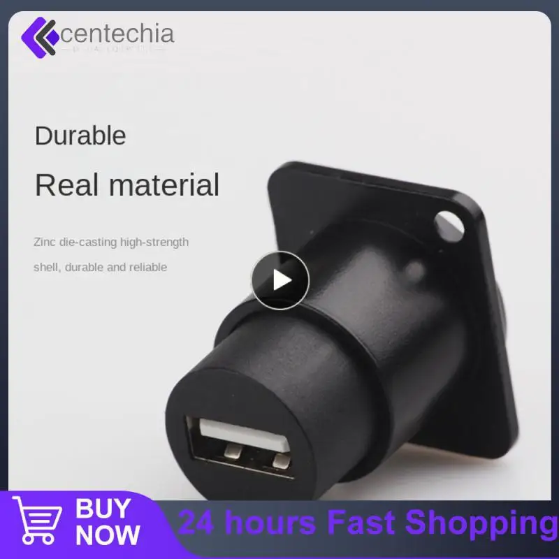 Módulo tipo D RJ45, Conector de señal hembra, adaptador de interfaz de extensión Ethernet de red Cat6, montaje en Panel