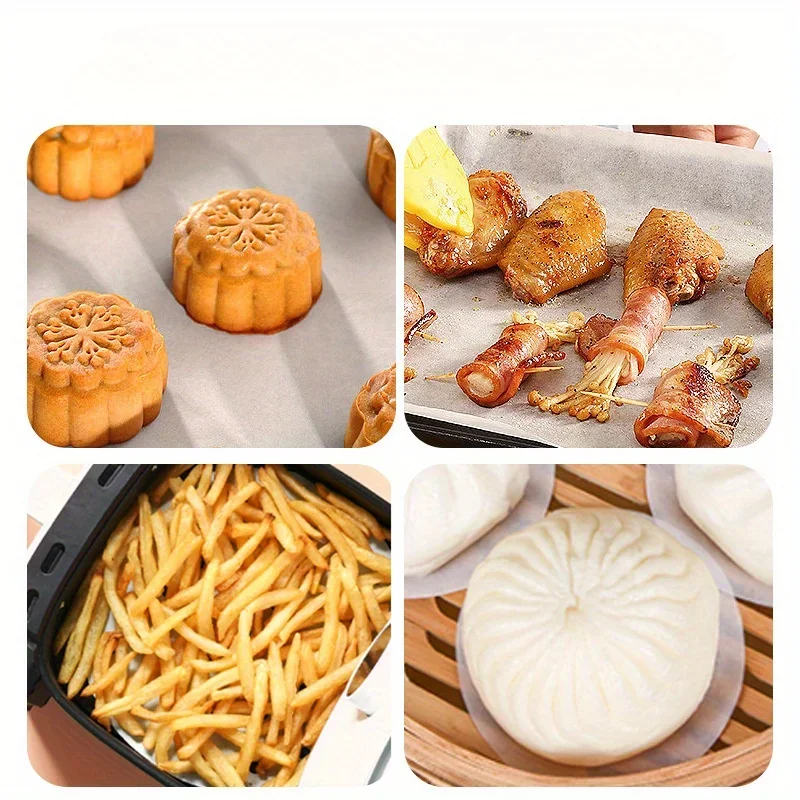 1pc Food Grade Silicone Oil Paper Baking Home Packaging Paper, Heat-resistant Kitchen Oven, Oil Proof Paper, Meat Baking