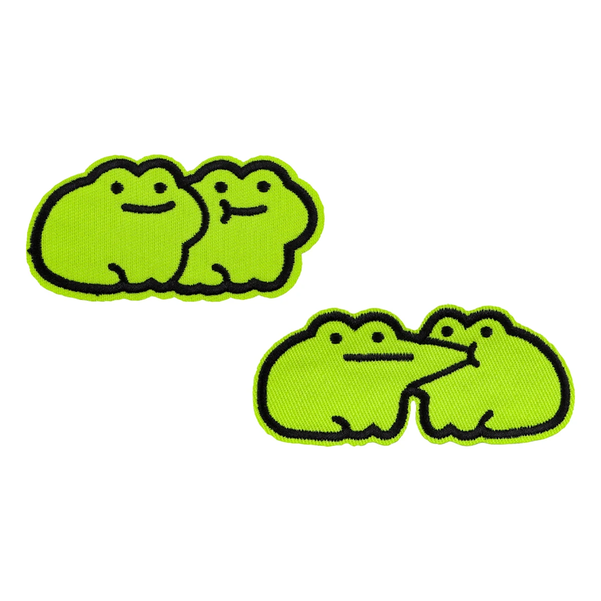 

Милые лягушки, вышитые нашивки для одежды, куртки, нашивки с мультяшными животными, сделай сам, железные нашивки, аппликации, аксессуары, аниме-стикер