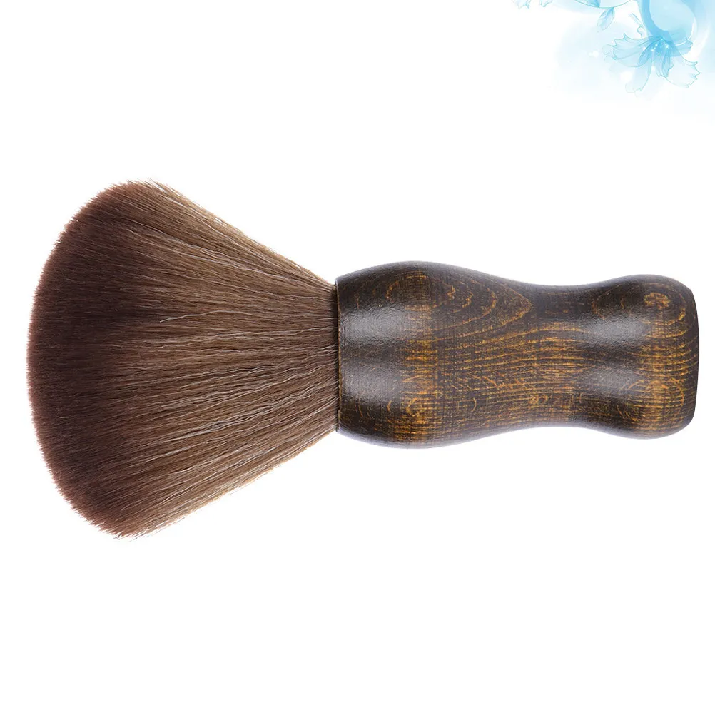 Hair Cutting Brush Wooden Handle Professional Hair Cleaning Tool Portable Salon Hairbrush for Styling Men Women