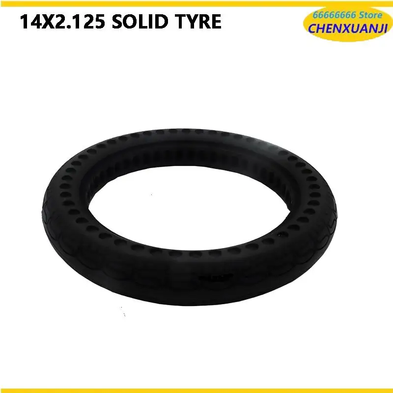 

Прочные цельнолитые шины 14x2.125 с взрывозащищенной конструкцией для 14-дюймовых складных электровелосипедов, утолщенные.