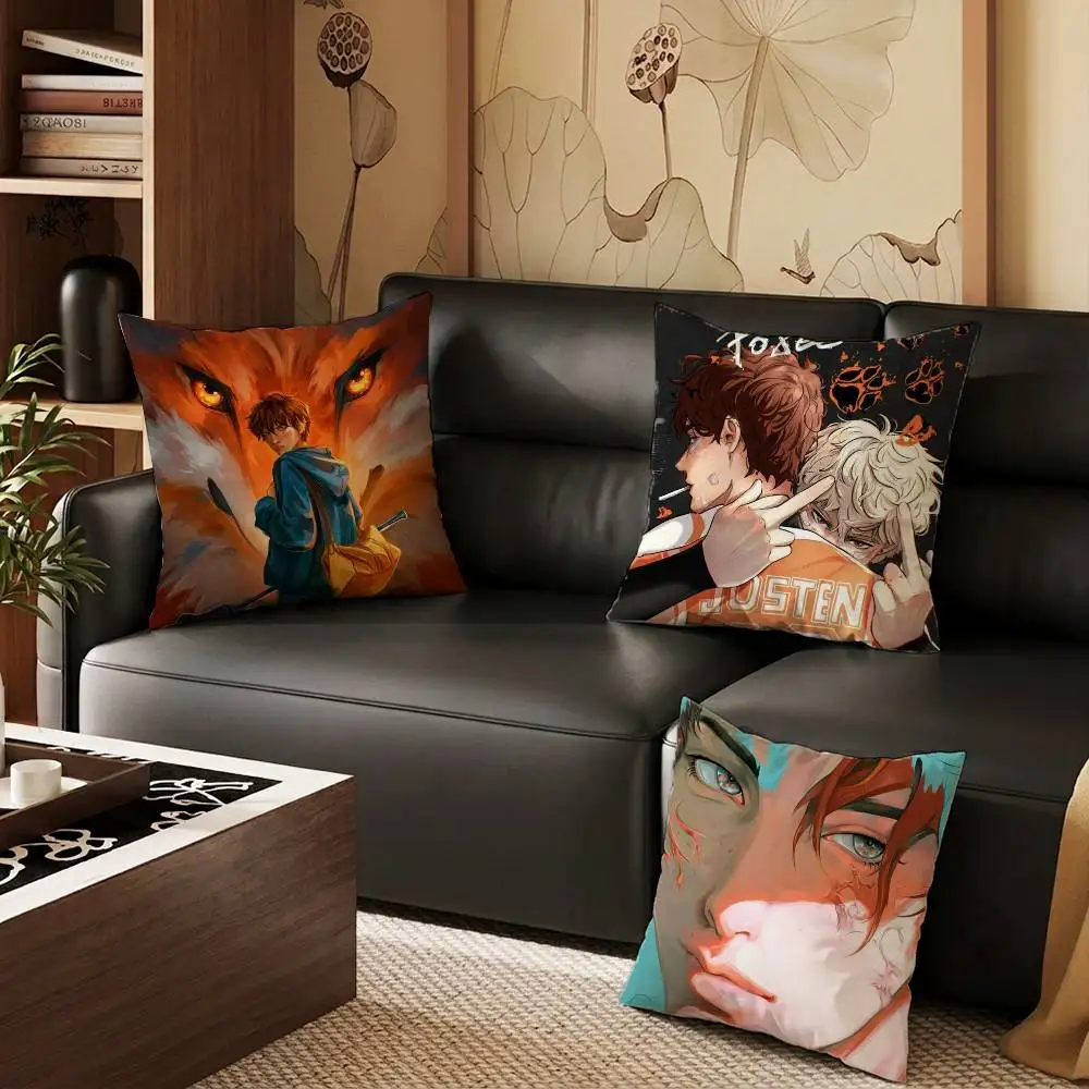The Foxhole Court Pillow Case Anti-dustmite Pillowcase Invisible zipper silky short plush Sofa cushion cover