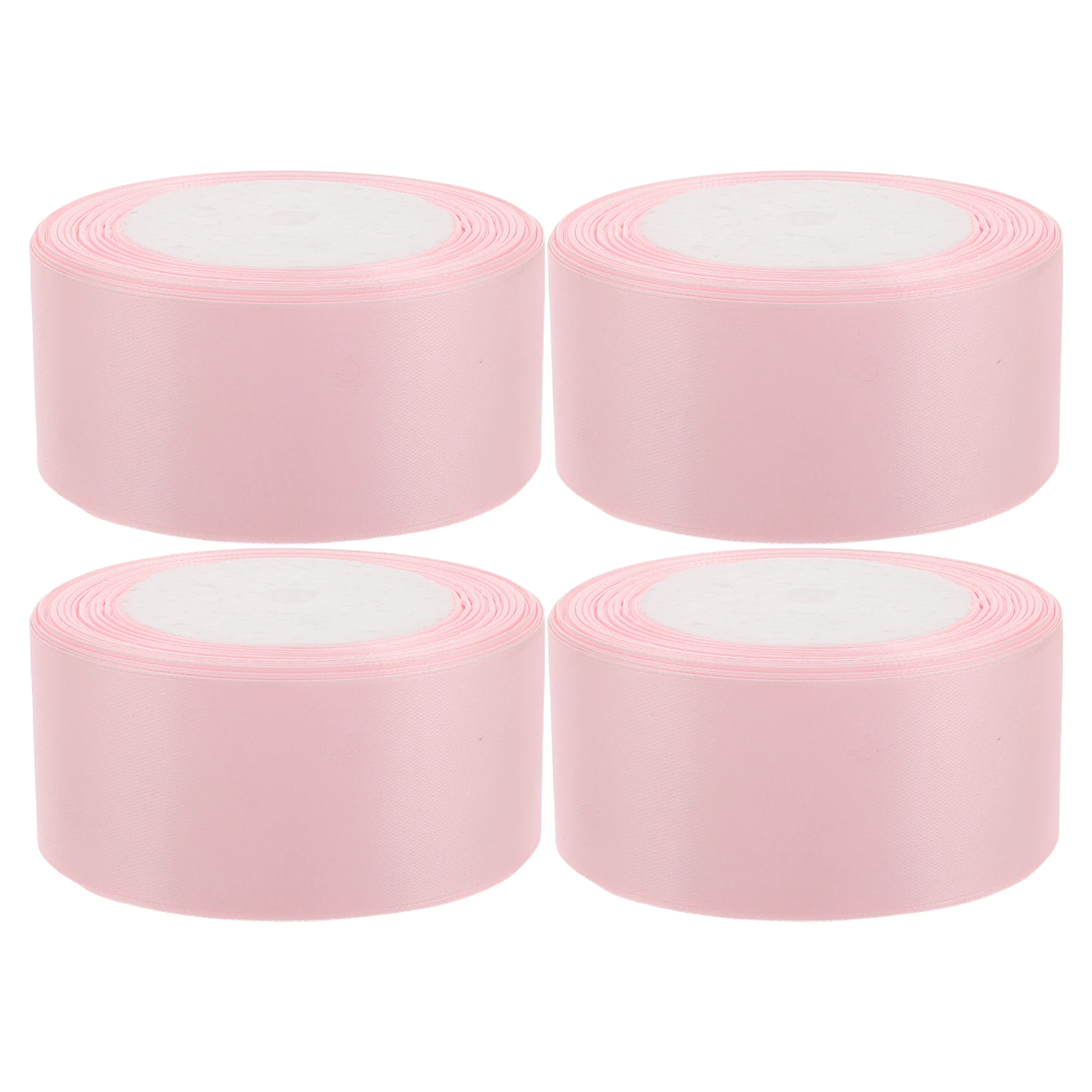 

4PCS Ribbon for Flowers Gifts 4cm Wide Satin Fabric Rose Wedding Cake Decor Polyester Long Lasting Handmade Crafts Sewing