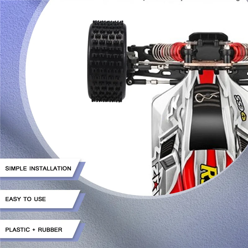 N93R 4 قطعة عجلات الإطارات الإطارات A959-01 ل Wltoys A959 A959-B A959-A 1/18 RC إكسسوارات قطع غيار السيارات