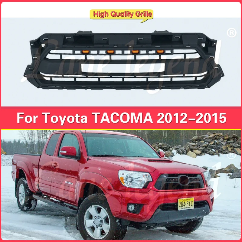 Car Accessories Black Mesh Front Grille Fit For Toyota Tacoma 2012 2013 2014 2015 Replacement Style Radiator Racing Grills