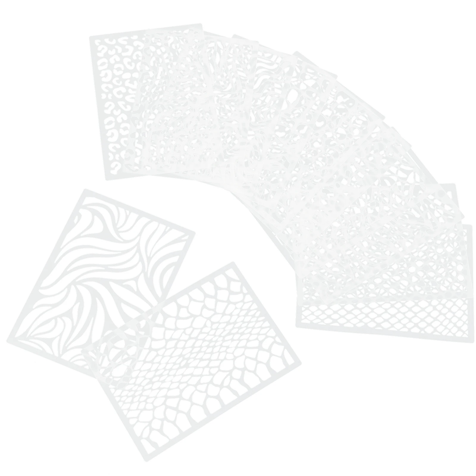 12 個中空ステンシル壁印刷型絵画ビスケット装飾パターンペット工芸品