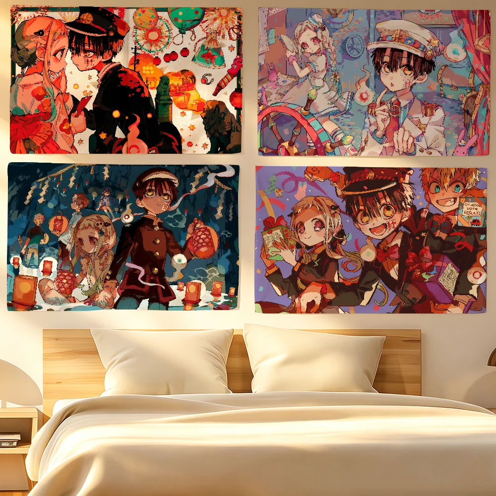 Toilet-Bound Hanako-Kun Flag Banner For Sports Matches Games Parade Rally Holiday Festival Backyard Balcony Club Bar Decor