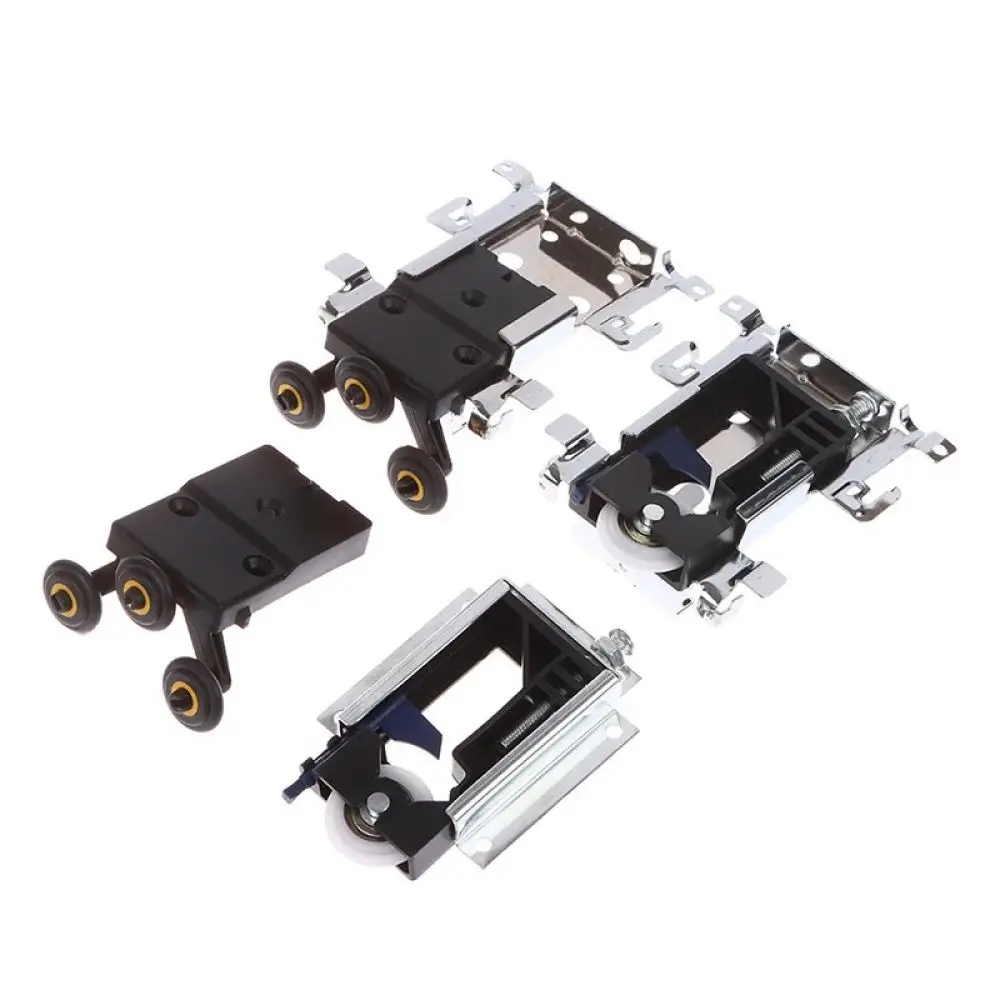 Sliding Door Roller Wooden Cabinet Pulley Hardware Side Mounted Track Wheel Replacement For Wardrobe Furniture