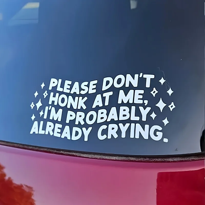 

1 шт., пожалуйста, не горят на меня, я могу иметь жажду, автомобильные наклейки, солнцезащитный крем, самоклеящаяся одноразовая водонепроницаемая наклейка для автомобиля