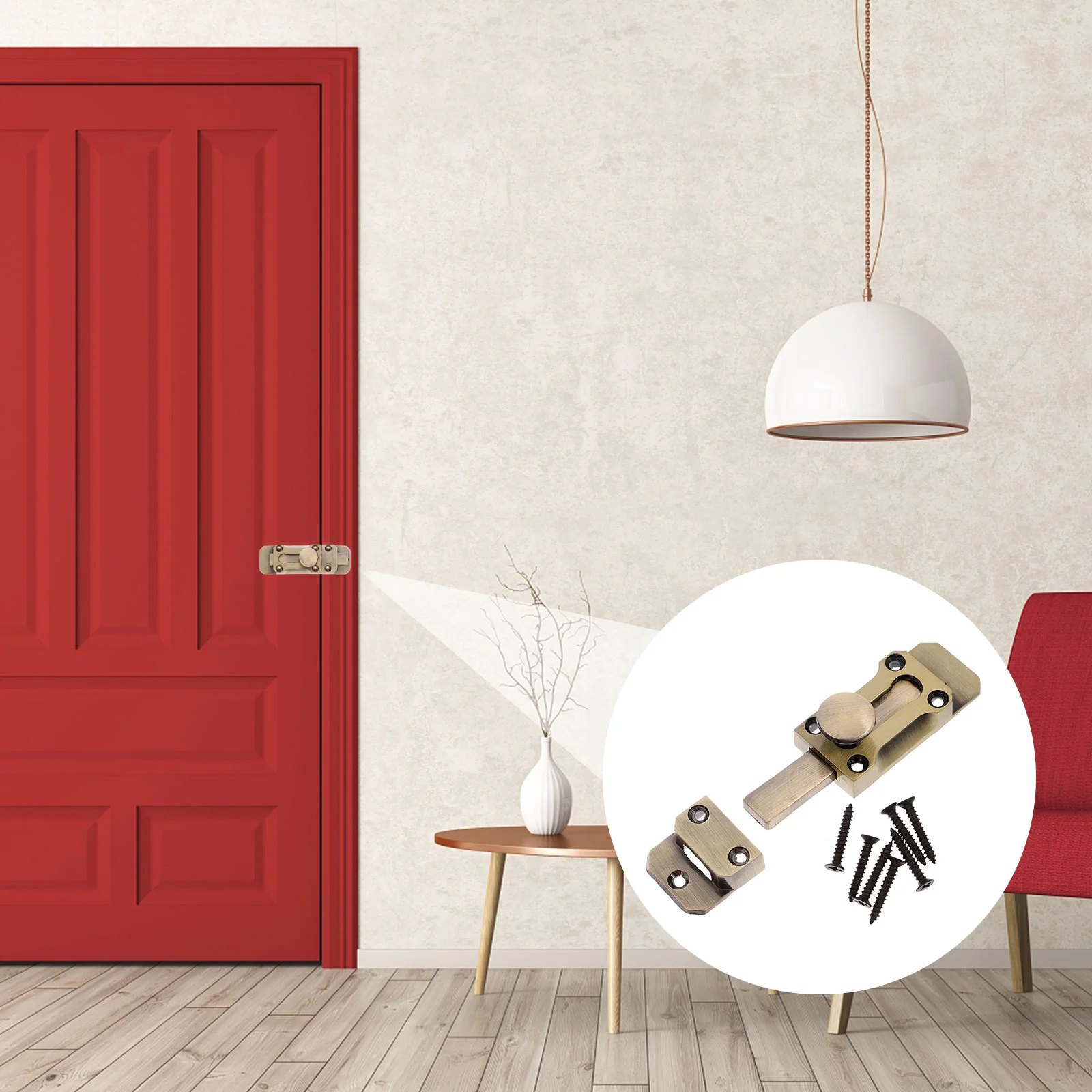 

Solid Bolt Latch Heavy Duty Sliding Door Locks for French Barn Patio Bathroom Doors Zinc Alloy Security Window Latch