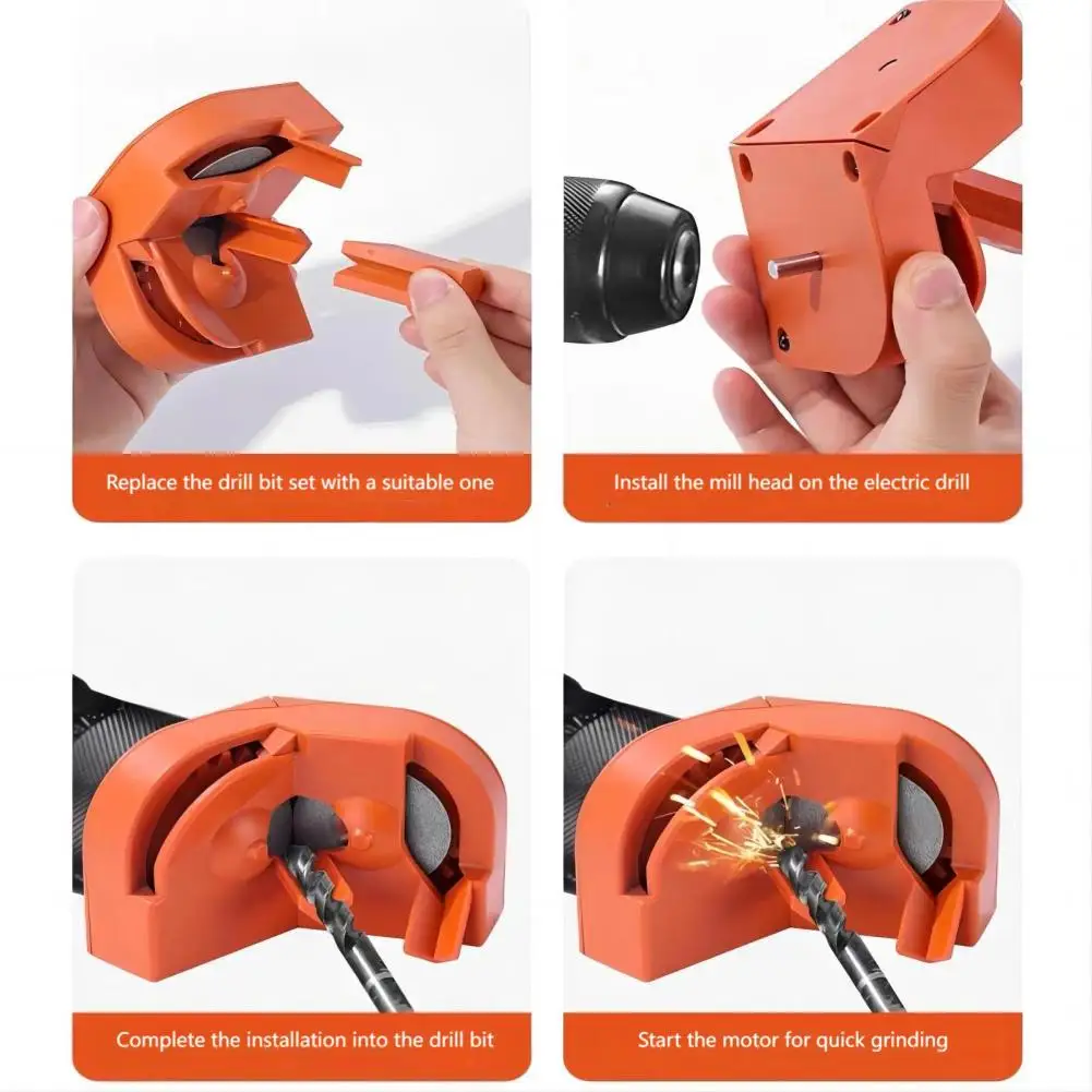 Multi-functional Drill Bit Sharpener Portable Drill Bits Grinding Sharpener For High-Speed Steel Carbide Drill Bits