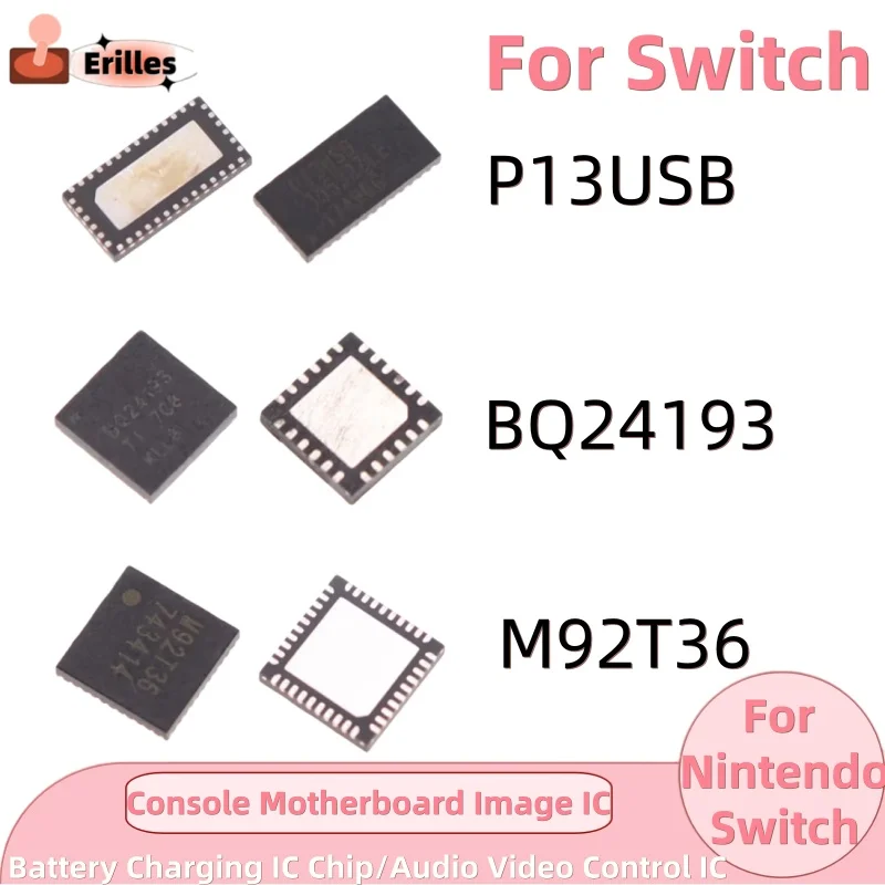 1/2/5pcs For Nintendo switch console motherboard Image IC m92t36 Battery Charging IC Chip Bq24193 Audio Video Control IC P13USB