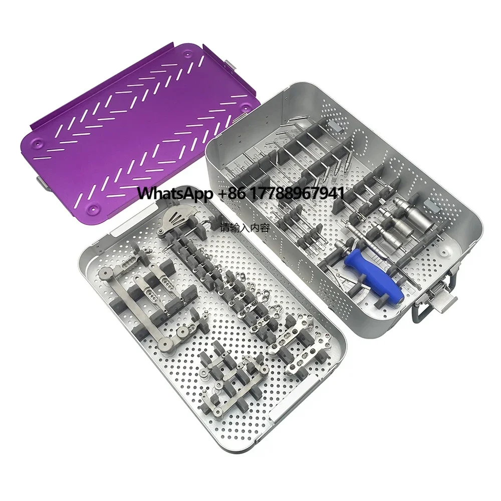 

Stainless steel surgical Lcp implants surgery tplo saw plate jig kit set veterinary instruments