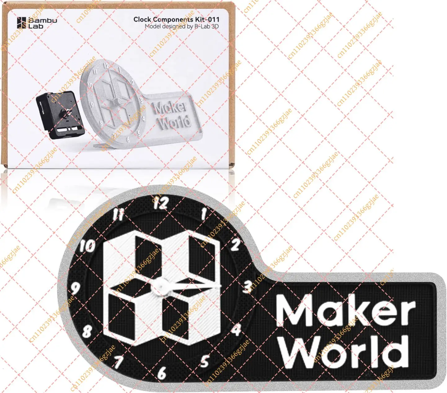 For Bambu Lab Clock Components Kit 011 functional Maker World Clock 3D Printable Clock Hardware Kit Creator Program Makerworld
