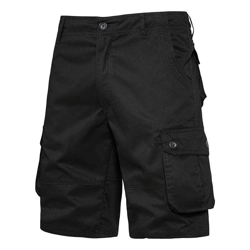 Men's Shorts Loose Large Size Multi-Pocket Overalls Summer Cotton Comfortable Nickel Pants Outdoor Casual Sports Beach Pants - Image 3