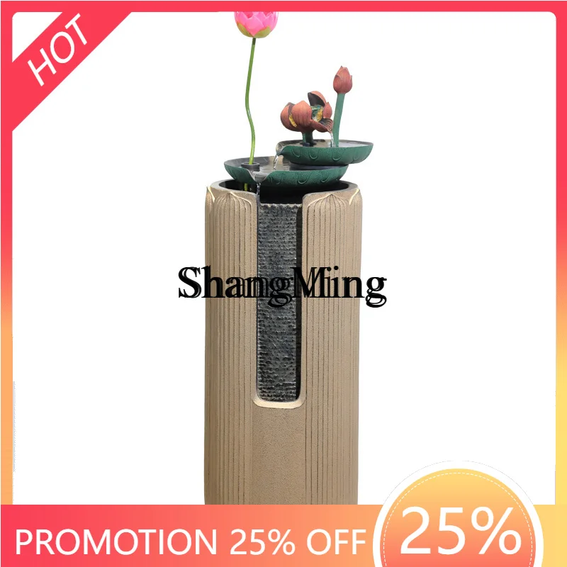 

ZYY floor-to-ceiling flowing water ornament Chinese TV cabinet circulating water landscape fountain decoration