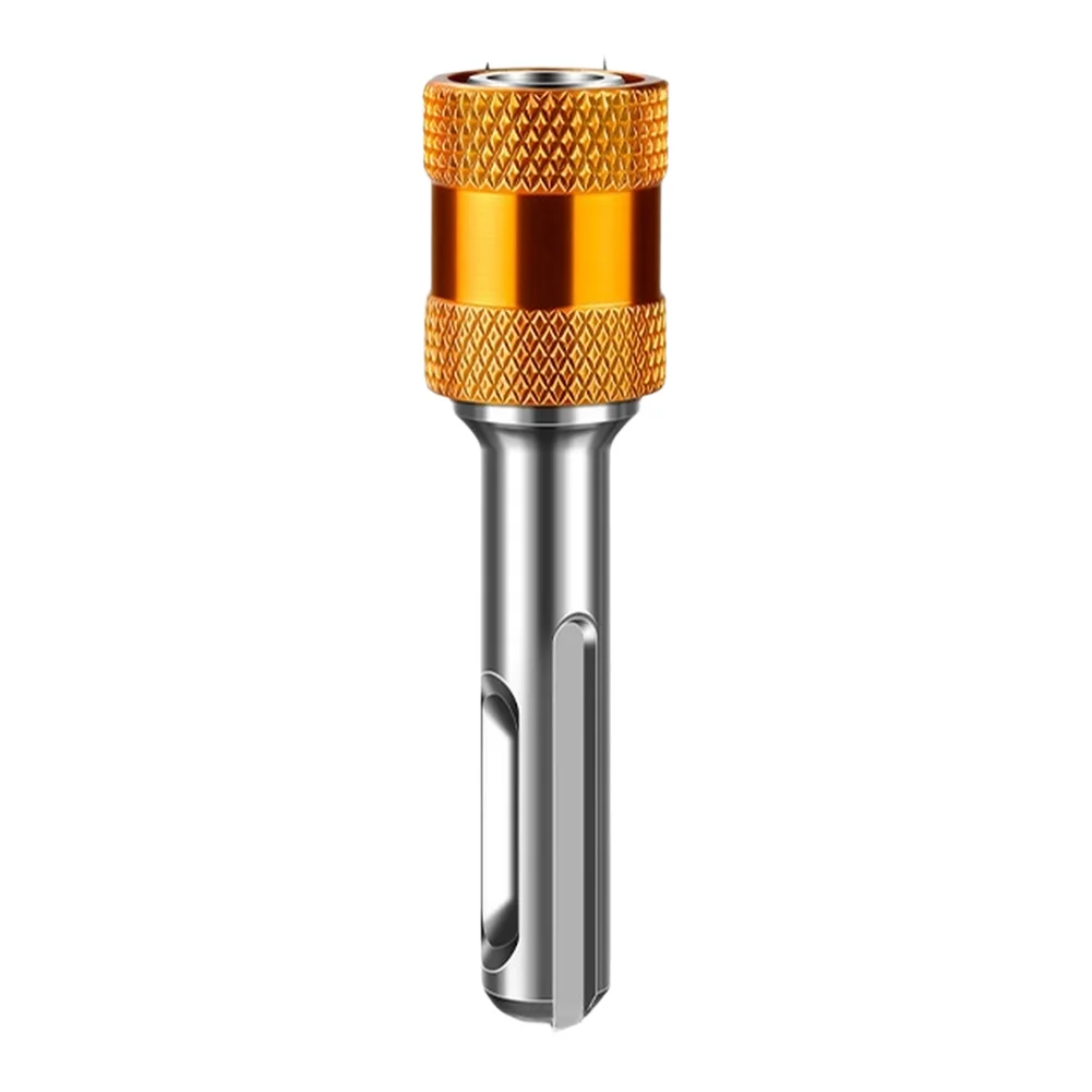 6.35mm Hex Shank Adapter Designed for For lightweight Rotary Hammers Round to Hex Bit Compatibility and Reduced Slippage