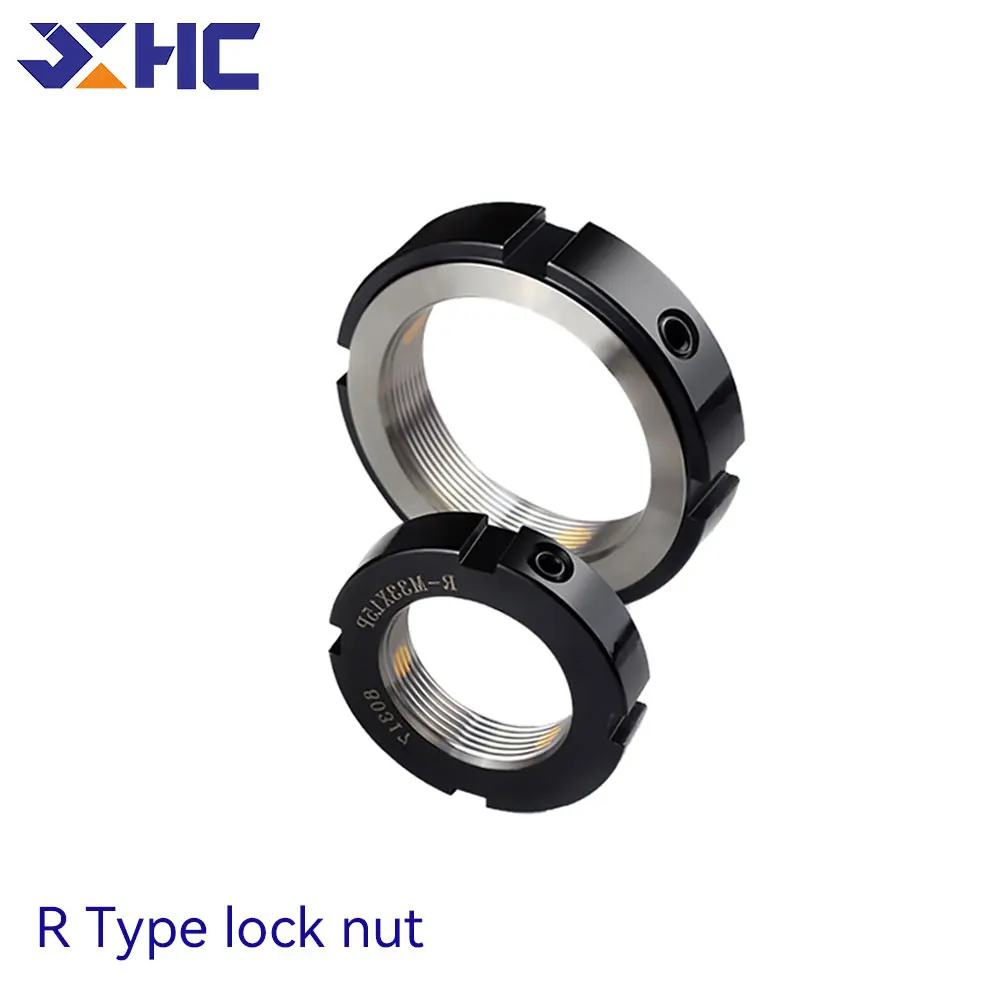 

Lock Nut R-Type 42CrMo radial precision screw rod round nut anti-return anti-loosening lock bearing bar fast bearing anti-skid