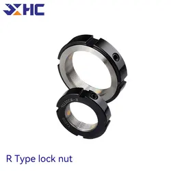 Lock Nut R-Type 42CrMo radial precision screw rod round nut anti-return anti-loosening lock bearing bar fast bearing anti-skid