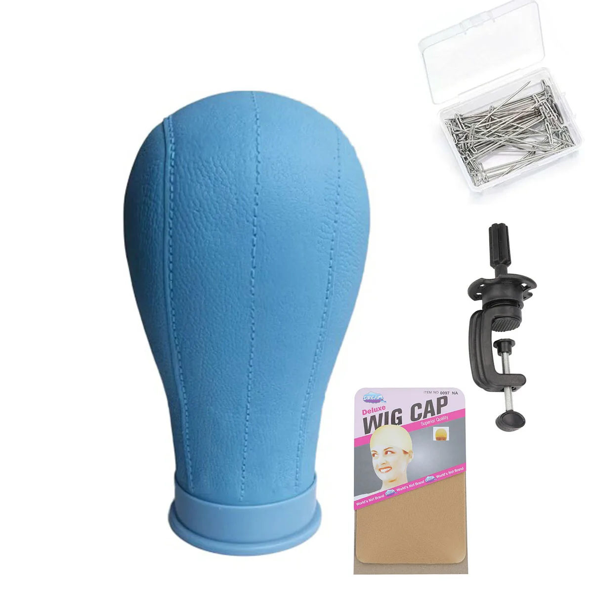 

22 inch Canvas Wig Head Wig Stand Mannequin Head for Hairstyling Displaying Making Wig Stand With Head Wig Supports Holder