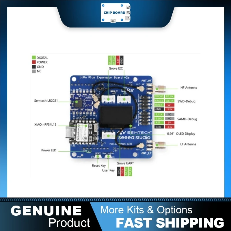 

Seeedstudio LR2021 LoRa Plus Development Board Using Semtech LR2021 & Nordic nRF54L15, FLRC High Speed Wireless