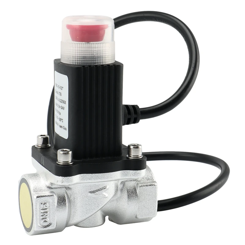 

HOT! Manual Reset Natural Gas Emergency Shut Off Valve Aluminum Alloy For Home DC9-24V