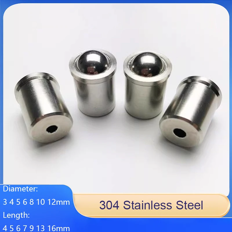 

20pcs Ball Detent Set Diameters: 3,4,5,6,8,10,12 Mm Lengths: 4,5,6,7,9,13,16 Mm Suitable for Machinery Furniture and More