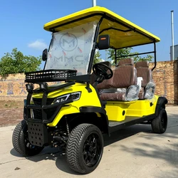 Newly Designed Fuel Golf Cart with Cargo Tank 4-Seater Four-Wheel Front And Rear Independent Suspension 350cc Gasoline Engine