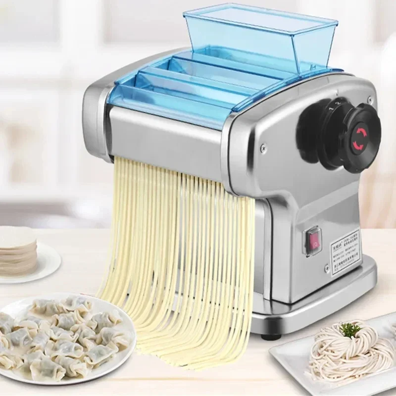 Electric Noodle Dumpling Wrapper Machine Pasta Noodle Maker Machine Commercial Household Stainless Steel Noodle Press Machine