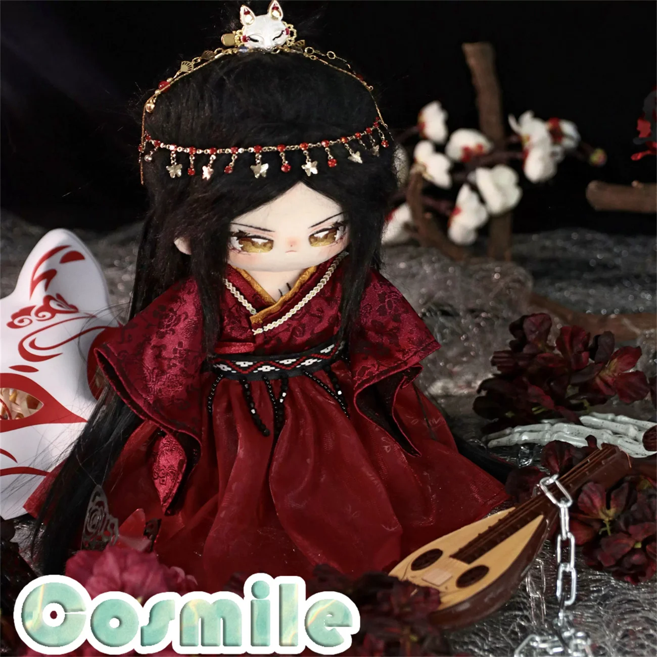 Ancient Costume Manjusha Hanfu Immortal Prince Crown Stuffed 25cm 30cm Plush Doll Doll's Clothes Dolls Accessories Bianhua DQR