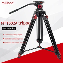 Miliboo MTT602A  Camera Tripod Professional Portable Aluminum Fluid Head for Camcorder/DSLR Stand Video Tripod 76 