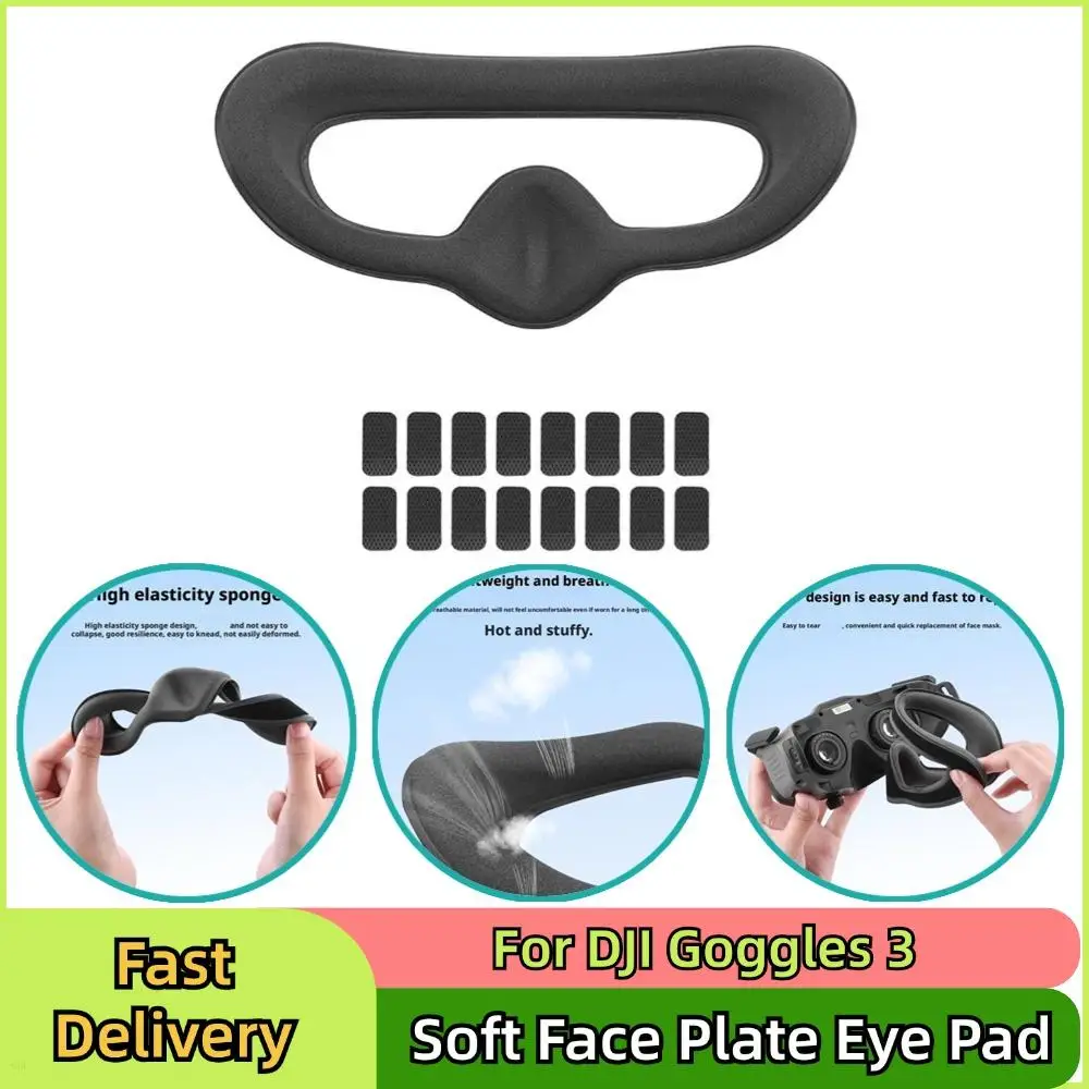 For DJI Goggles 3 Soft Silicone Lens Protective Cover Replacement Soft Face Plate Eye Pad For DJI Neo Air 3s Avata 2