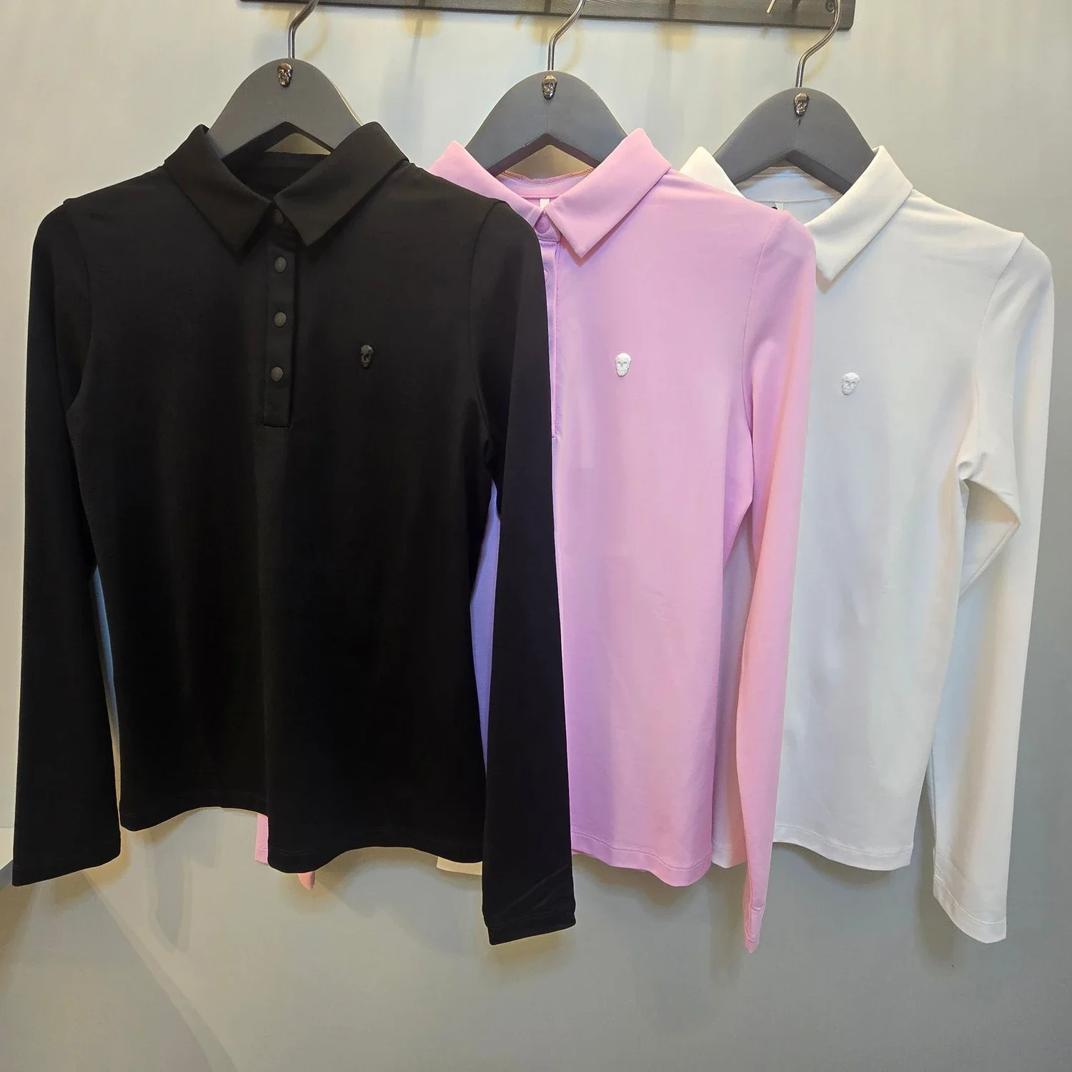 Women's Golf Polo Shirt 2026 Fall New Korean Style Long Sleeve Stretch Casual Sports Versatile Breathable Soft Quick Dry Fit