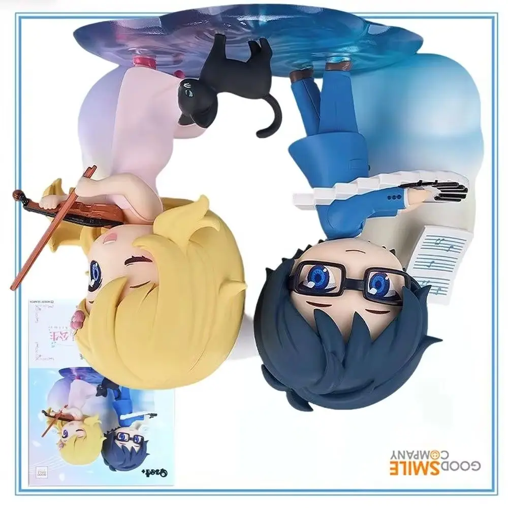 

100% Original in Stock Good Smile Company Qset+ Shigatsu Wa Kimi No Uso Miyazono Kaori Arima Kousei Collection Series Model Toys